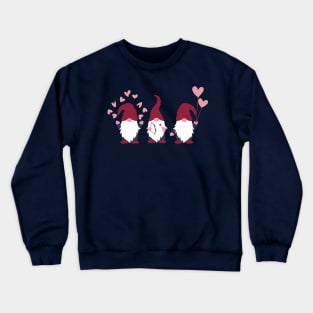 Gnomes Love Heart Gift for Valentine Crewneck Sweatshirt